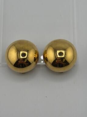 Vintage Vogue Bijoux Italy High-Fashion Statement Clip-On Earrings